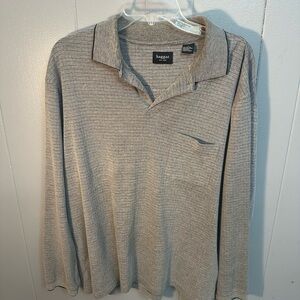 Haggar Men's Gray Polo Shirt